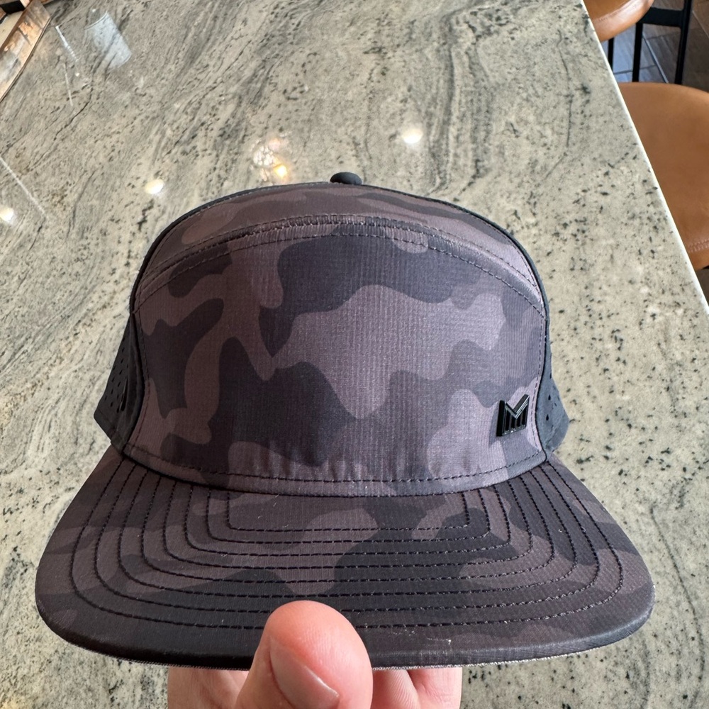 Melin Brand Black and Gray Snapback Hat
